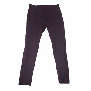 LOFT Maroon Pull-On Pant Small
